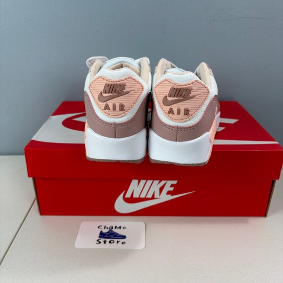 Nike Air Max 90 NN PRM Running Shoes White Particle Pink HQ1783 100 Women's Sz 7 - Picture 4 of 8